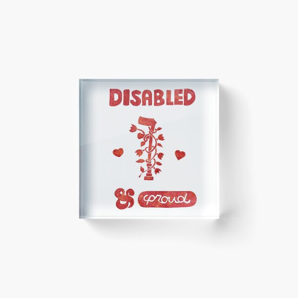 Item preview, Disabled & Proud Arm Crutch Print designed and sold by PhoenixAshesArt.