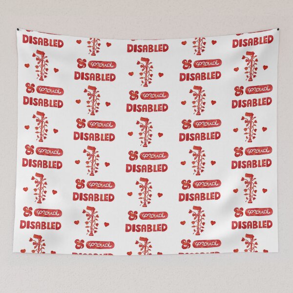 Item preview, Disabled & Proud Arm Crutch Print designed and sold by PhoenixAshesArt.