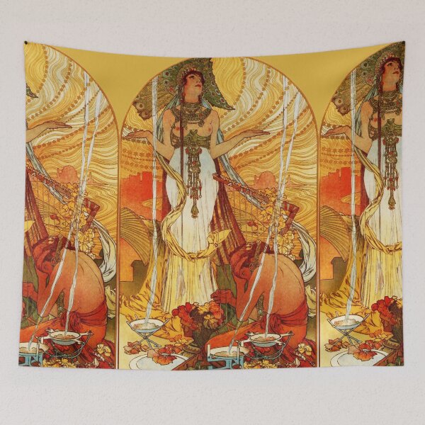 Item preview, Cleopatra by Alphonse Mucha Beautiful  Art nouveau vintage art  designed and sold by Vintage Designs +.
