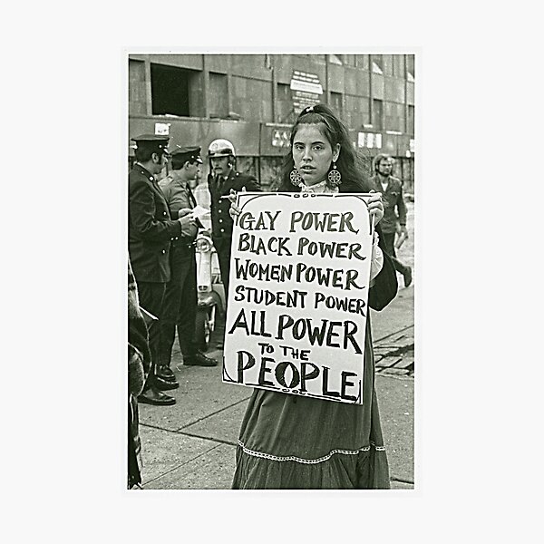 All Power to the People // Vintage Protest Sign Photographic Print