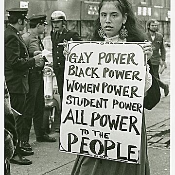 Item preview, All Power to the People // Vintage Protest Sign designed and sold by acquiesce13.