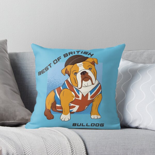 Item preview, British Bulldog wearing union jack vest designed and sold by ajtechdesigns.