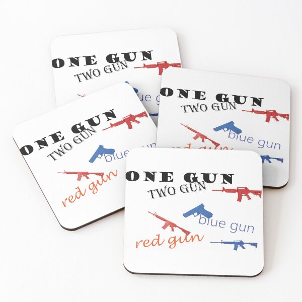 Item preview, one gun two gun red gun blue gun  designed and sold by irosh madushan.