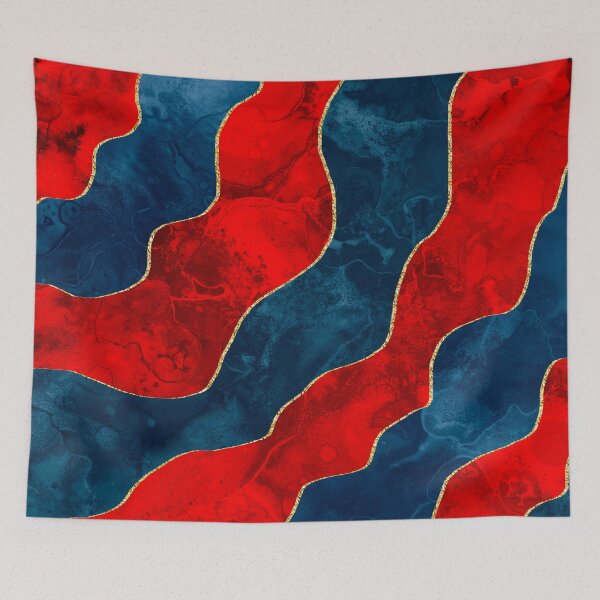 Item preview, Dark Blue Red and Gold Lines designed and sold by BilgePaksoylu.