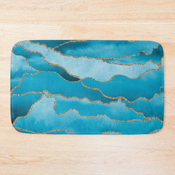 Item preview, Blue Waves with Gold designed and sold by BilgePaksoylu.