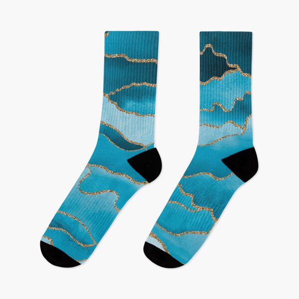 Item preview, Blue Waves with Gold designed and sold by BilgePaksoylu.
