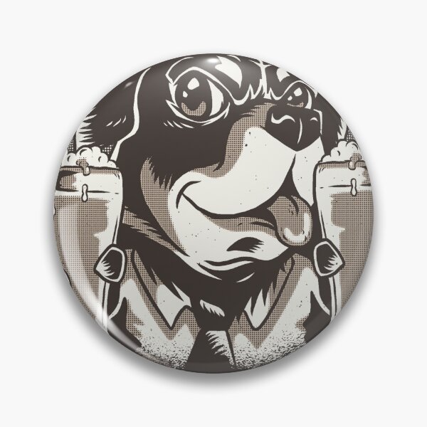 Item preview, Dog drinking pints of beer Bottoms up designed and sold by ajtechdesigns.