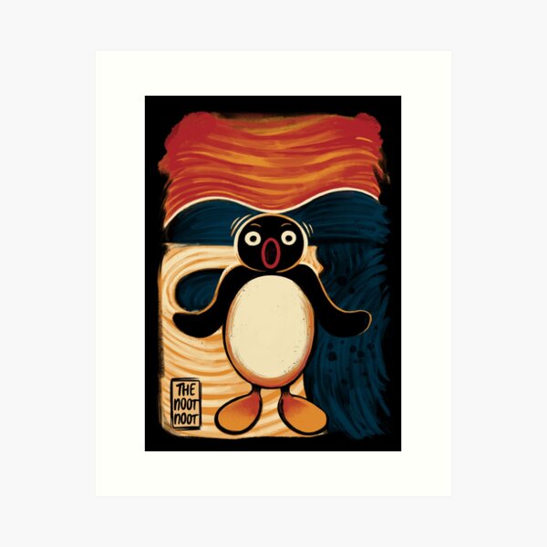 Vista previa del artículo con la obra «Noot Noot Grito», diseñado y vendido por Pescapin.