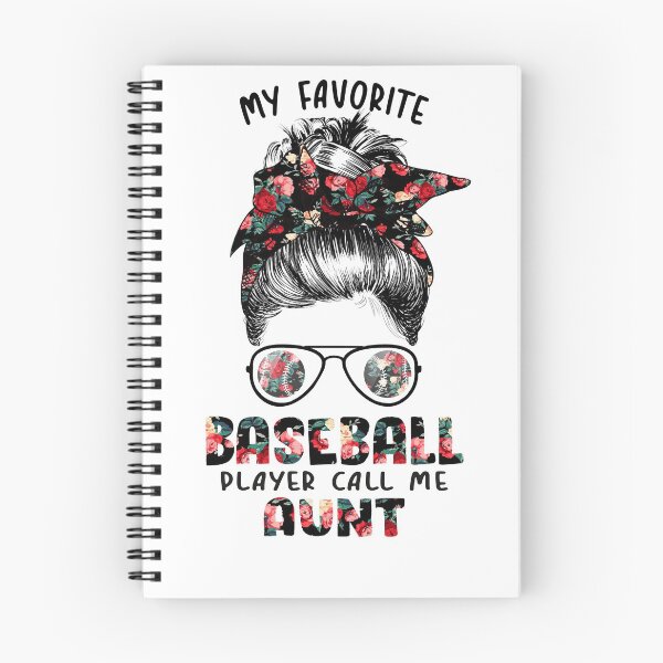 Item preview, My Favorite Baseball Player Call Me Aunt Messy Bun Flower designed and sold by Catherine8899.