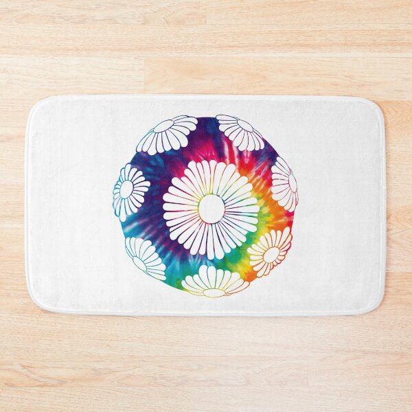 Item preview, Tie Dye Rainbow Hippie Vibes Daisy Globe designed and sold by everything4eva.