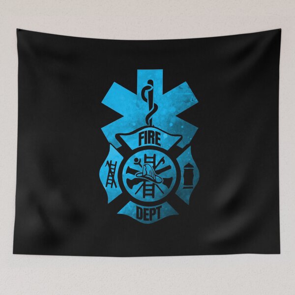 Item preview, Blue Vintage EMS EMT Firefighter First Responder Paramedic Distressed Usa American Flag designed and sold by WillPowerApp.