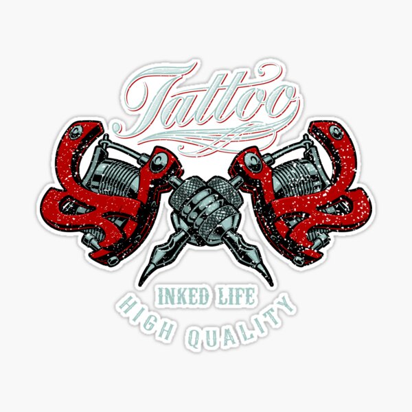 Tattoo Shop Logo Template For Tattoo Parlor With Rotary Machine 22135707  Vector Art at Vecteezy