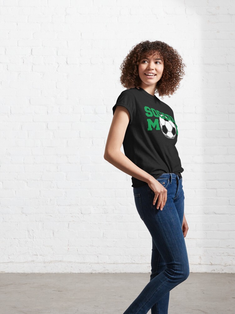 Alternate view of Soccer Mom in Green Classic T-Shirt