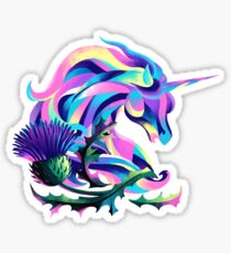 Unicorn and Thistle Sticker