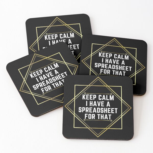 Spreadsheet Coasters for Sale Redbubble