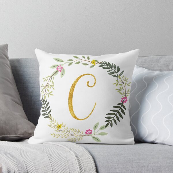 Item preview, Floral and Gold Initial Monogram C designed and sold by Chiccountry.