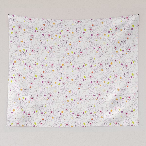 Item preview, Poppy flowers drawing on white designed and sold by Meg M Studio.