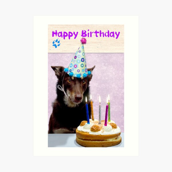 Happy Bithday from Ally Art Print