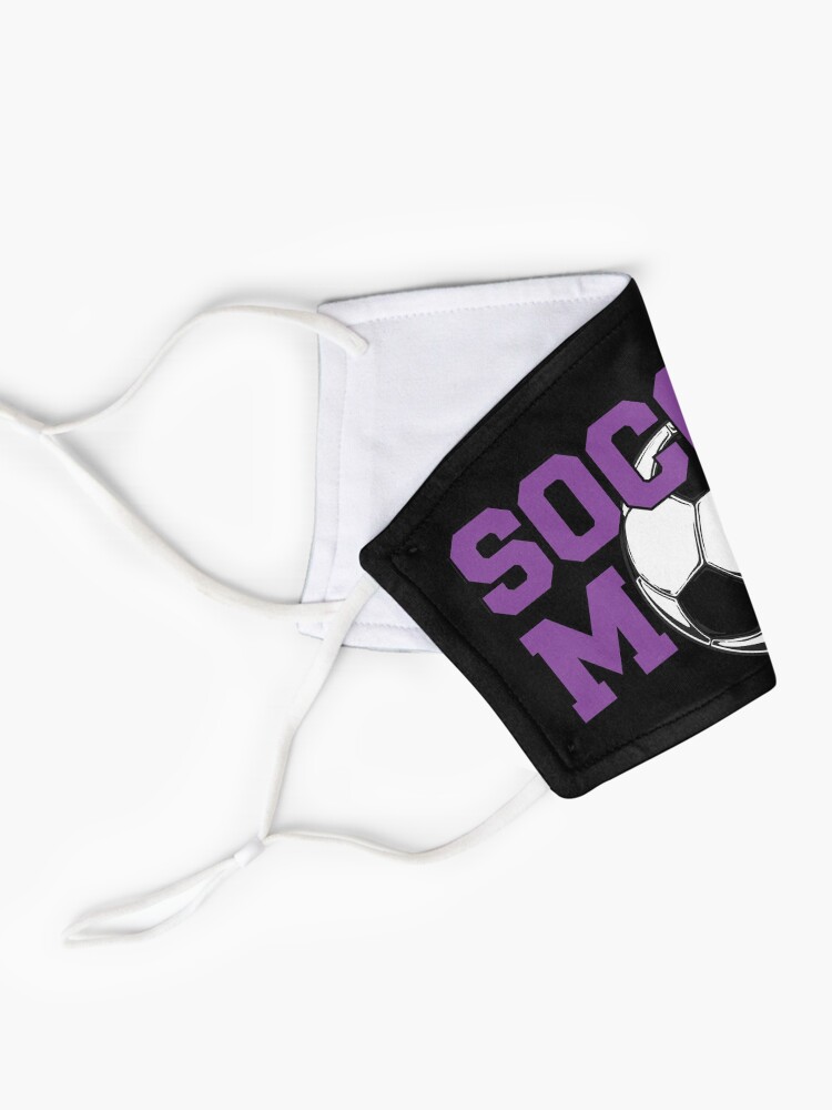 Thumbnail 2 of 5, Mask, Soccer Mom in Purple designed and sold by futureimaging.