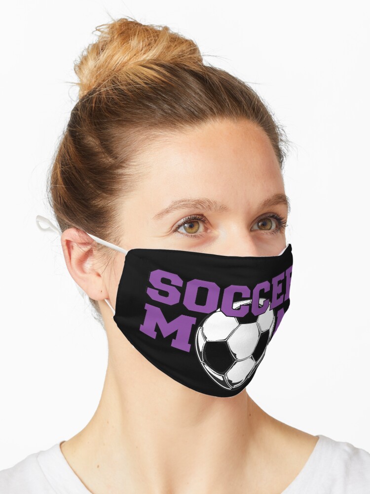 Thumbnail 1 of 5, Mask, Soccer Mom in Purple designed and sold by futureimaging.
