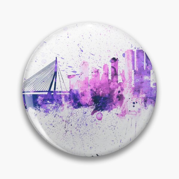 Item preview, Rotterdam The Netherlands Skyline designed and sold by ArtPrints.