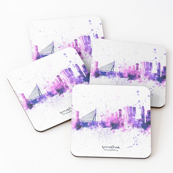 Item preview, Rotterdam The Netherlands Skyline designed and sold by ArtPrints.