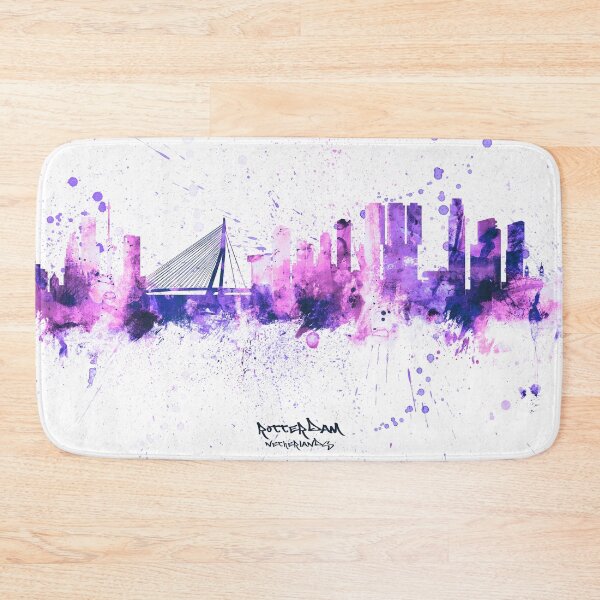 Item preview, Rotterdam The Netherlands Skyline designed and sold by ArtPrints.
