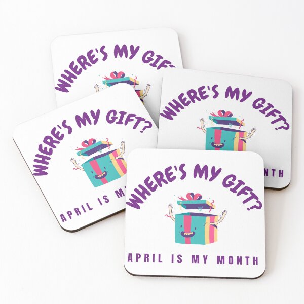 Item preview, Where's My Gift April Is My Month designed and sold by Shilpa Gupta.