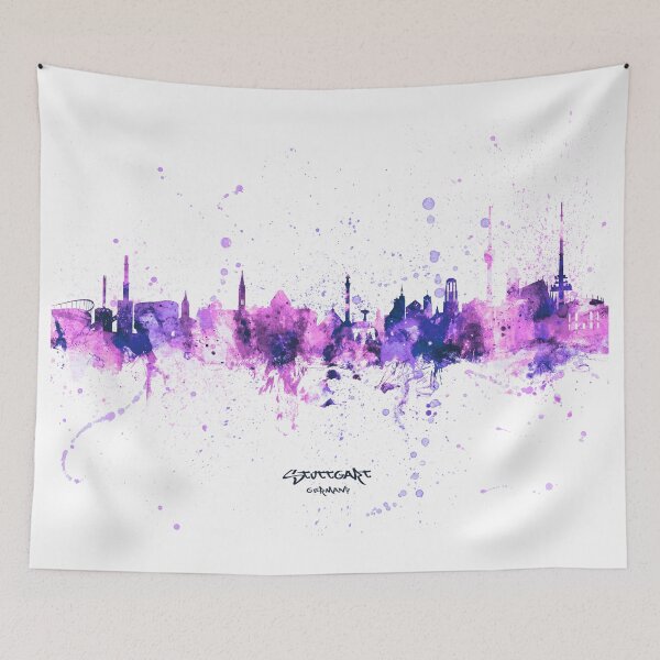 Item preview, Stuttgart Germany Skyline designed and sold by ArtPrints.