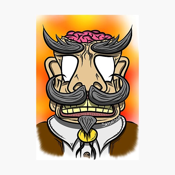 Vista previa del artículo con la obra «Brain Pop 2 Color», diseñado y vendido por Skylar Sekr.