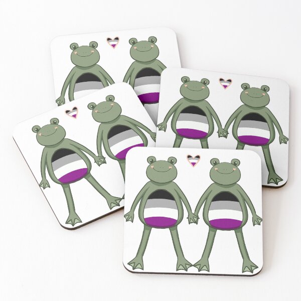 Item preview, Ace Pride Queer Frogs In Love LGBTQIAP Cottagecore designed and sold by scullysblazer.