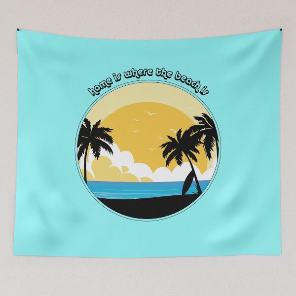 Item preview, Home Is Where The Beach Is designed and sold by UrahGo.