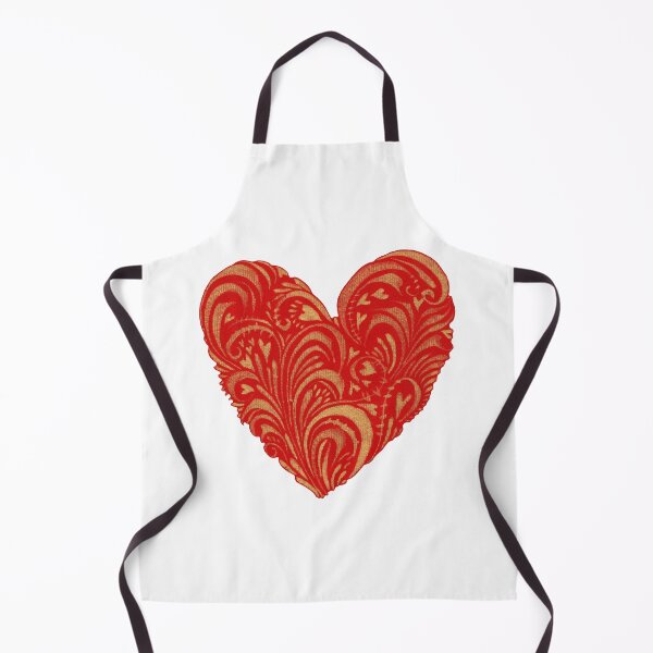 Item preview, Golden-red heart designed and sold by Olga Vialkova.