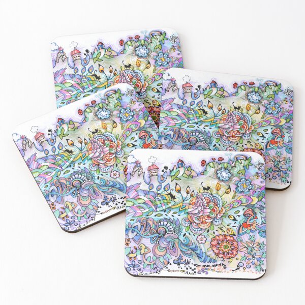 Item preview, Flowery Cat doodle designed and sold by Marleen Paddy Visser.