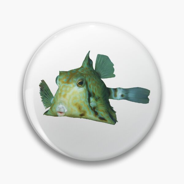 Kofferfisch | Niedlicher Fisch zum Knutschen | Button