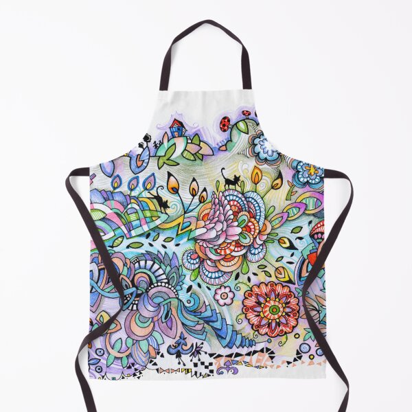 Item preview, Flowery Cat doodle designed and sold by Marleen Paddy Visser.