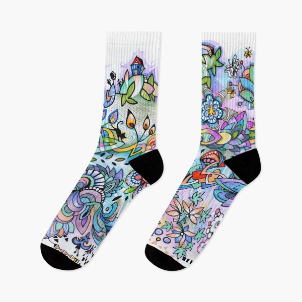 Item preview, Flowery Cat doodle designed and sold by Marleen Paddy Visser.