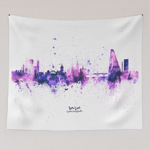 Item preview, Basel Switzerland Skyline designed and sold by ArtPrints.