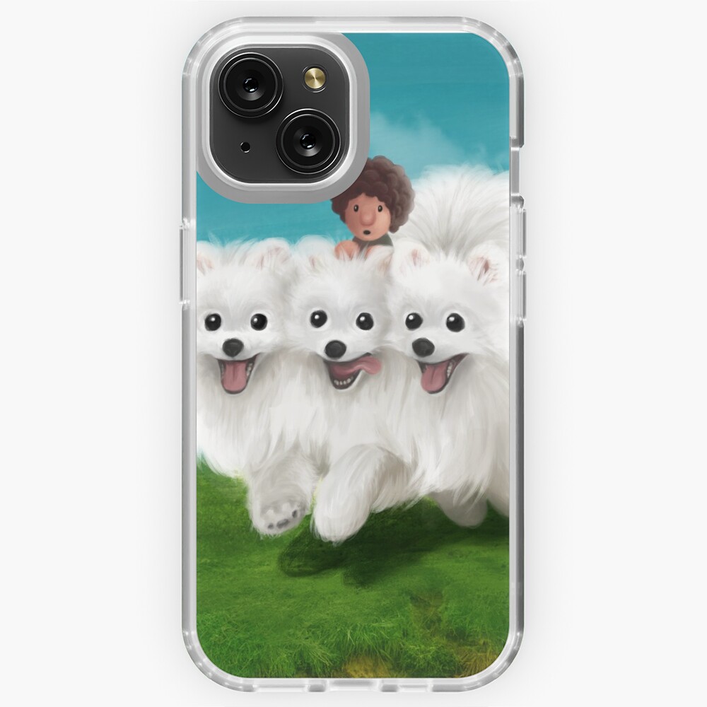 Cute Pomeranian Cerberus Oil Painting Style Samsung Galaxy Phone Case for  Sale by jesga | Redbubble
