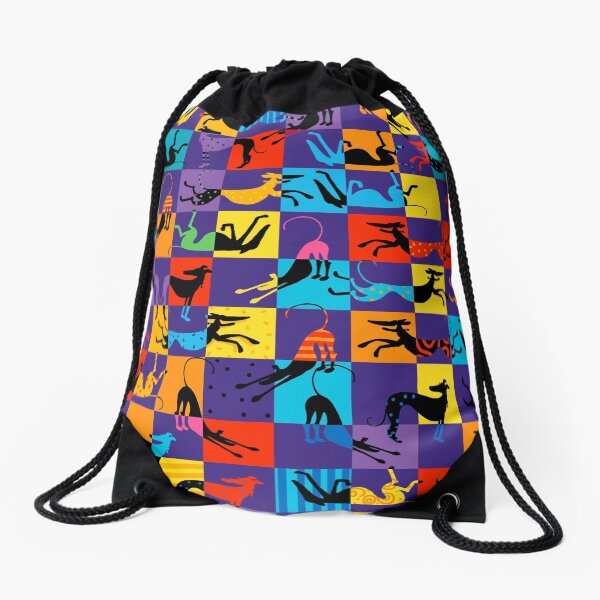 "Pop Art Hounds" Drawstring Bag for Sale by RichSkipworth Redbubble