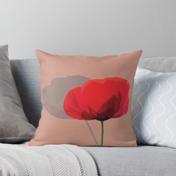 Item preview, Low Poly Red Poppy designed and sold by ErinFCampbell.