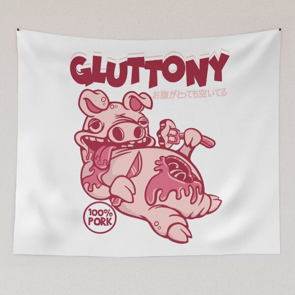 Item preview, The Gluttony Pig designed and sold by pixeldsigns.