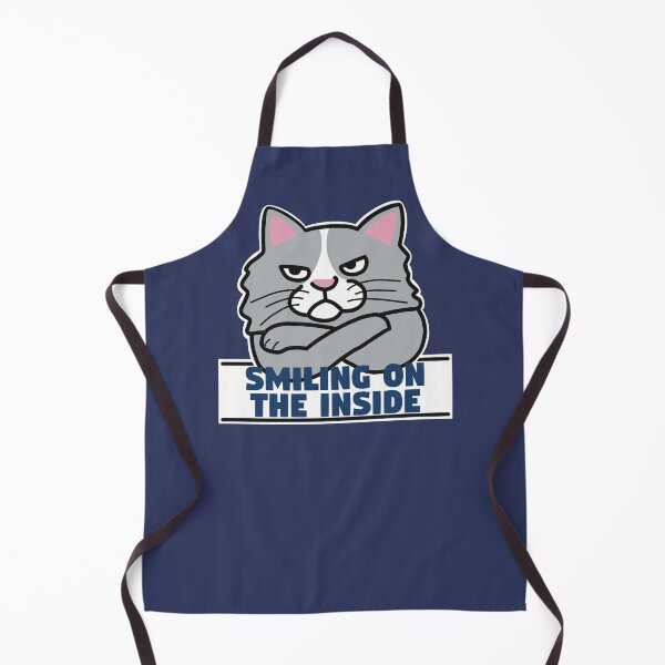 Item preview, Smiling On The Inside Moody Cat designed and sold by Funful.