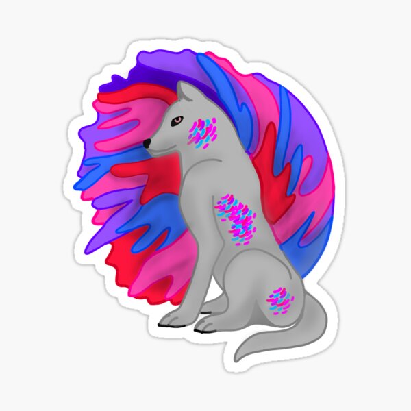 Betta Wolf Sticker