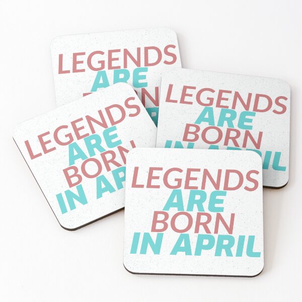 Item preview, Red And Teal Legends Are Born In April designed and sold by Shilpa Gupta.