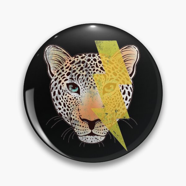 Item preview, Leopard Head Lightening Bolt designed and sold by kjanedesigns.