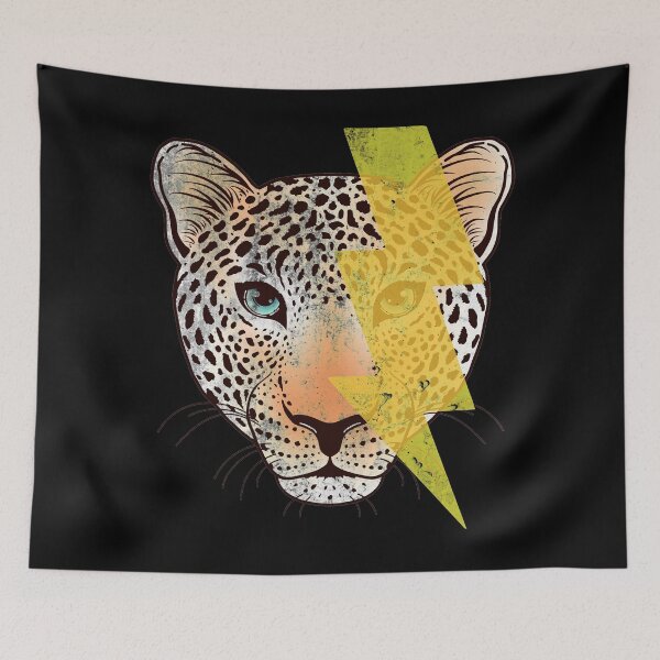 Item preview, Leopard Head Lightening Bolt designed and sold by kjanedesigns.