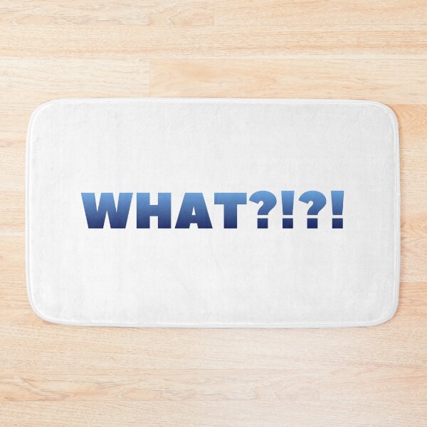 Item preview, What?!?! Light Blue and Dark Blue Word Swag designed and sold by kmcs.