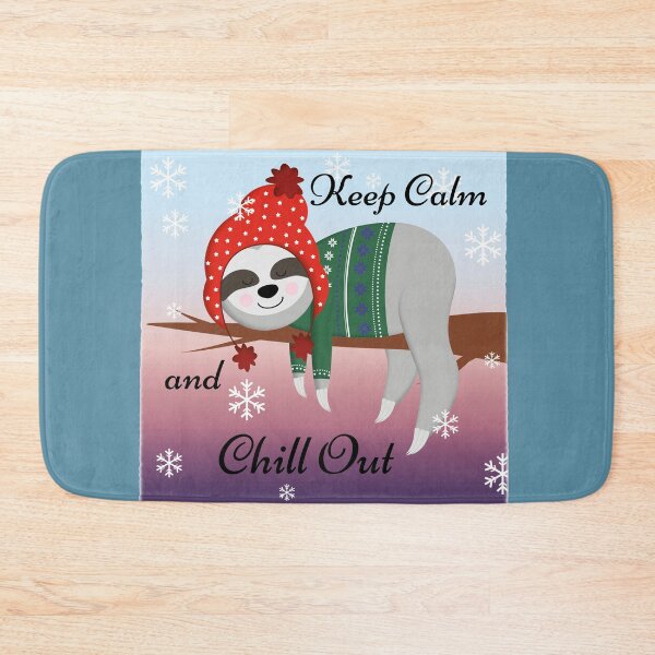 Item preview, Keep Calm and Chill Out Sloth Slogan Saying Design designed and sold by kmcs.
