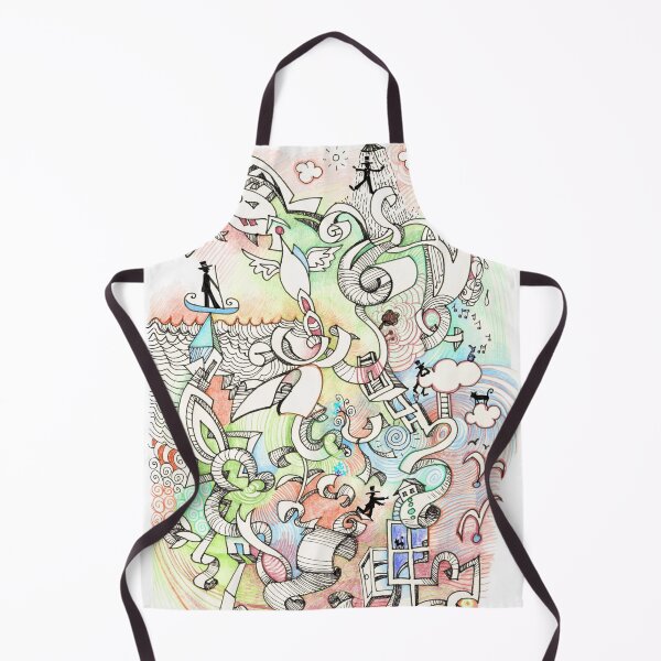 Item preview, Man and his cat climbing to great heights Doodle designed and sold by Marleen Paddy Visser.